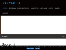 Tablet Screenshot of decoramil.com